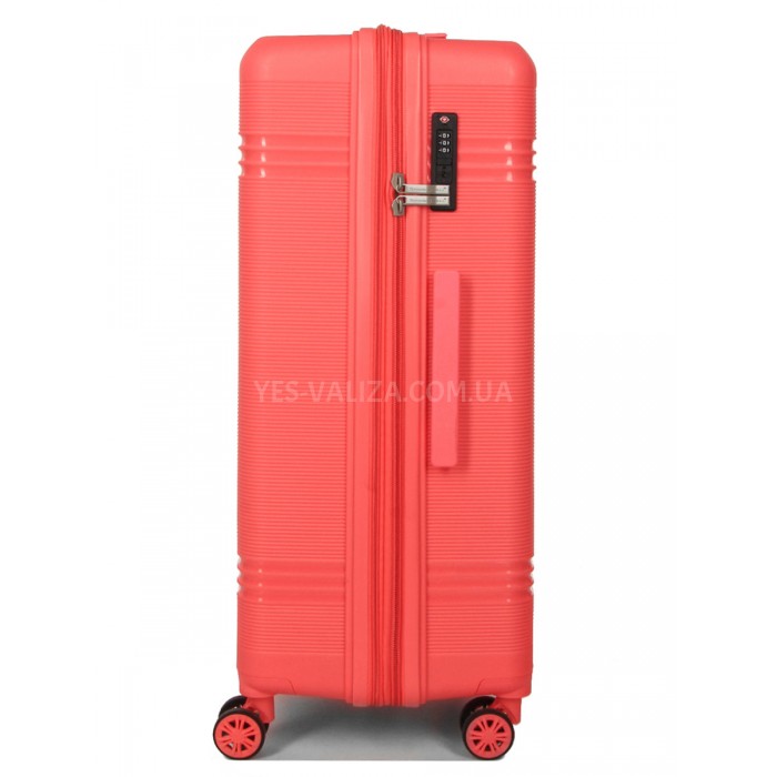 Набор чемоданов Франция (L M S XS+BC-5шт) полипропилен коралл/Snowball, фото 9