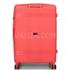 Набір валіз Франція (L M S XS+BC-5шт) поліпропілен корал/Snowball, фото 19