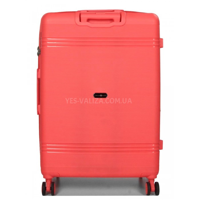 Набор чемоданов Франция (L M S XS+BC-5шт) полипропилен коралл/Snowball, фото 5