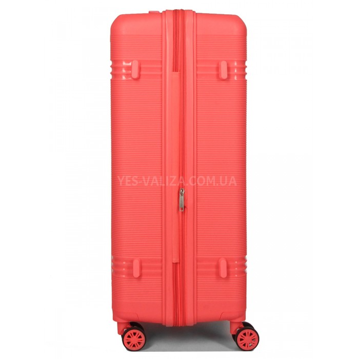 Набір валіз Франція (L M S XS+BC-5шт) поліпропілен корал/Snowball, фото 8