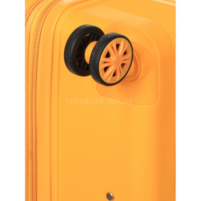 Набор чемоданов Франция (L M S XS+BC-5шт) полипропилен жёлтый/Snowball, фото 12