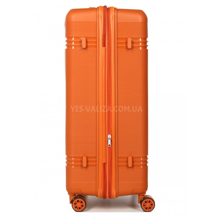 Набір валіз Франція (L M S XS+BC-5шт) поліпропілен помаранч/Snowball, фото 7