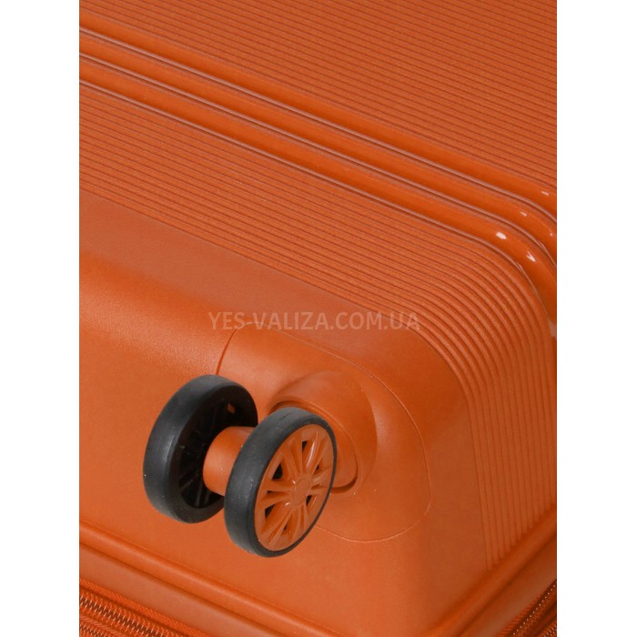 Набір валіз Франція (L M S XS+BC-5шт) поліпропілен помаранч/Snowball, фото 11