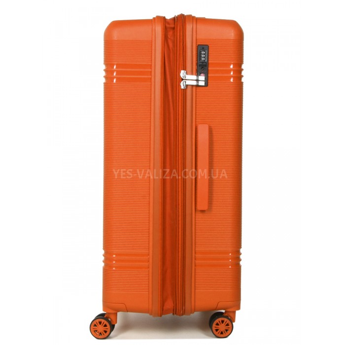 Набір валіз Франція (L M S XS+BC-5шт) поліпропілен помаранч/Snowball, фото 6