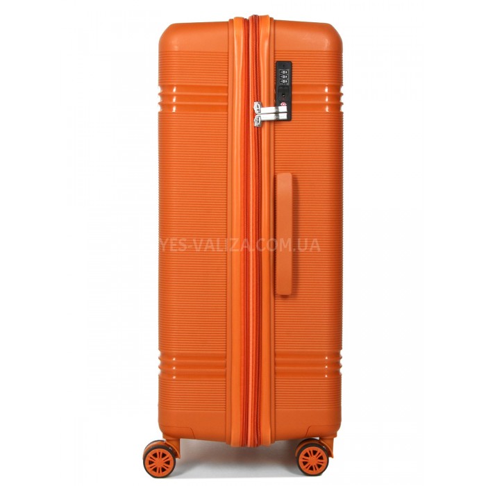 Набір валіз Франція (L M S XS+BC-5шт) поліпропілен помаранч/Snowball, фото 5