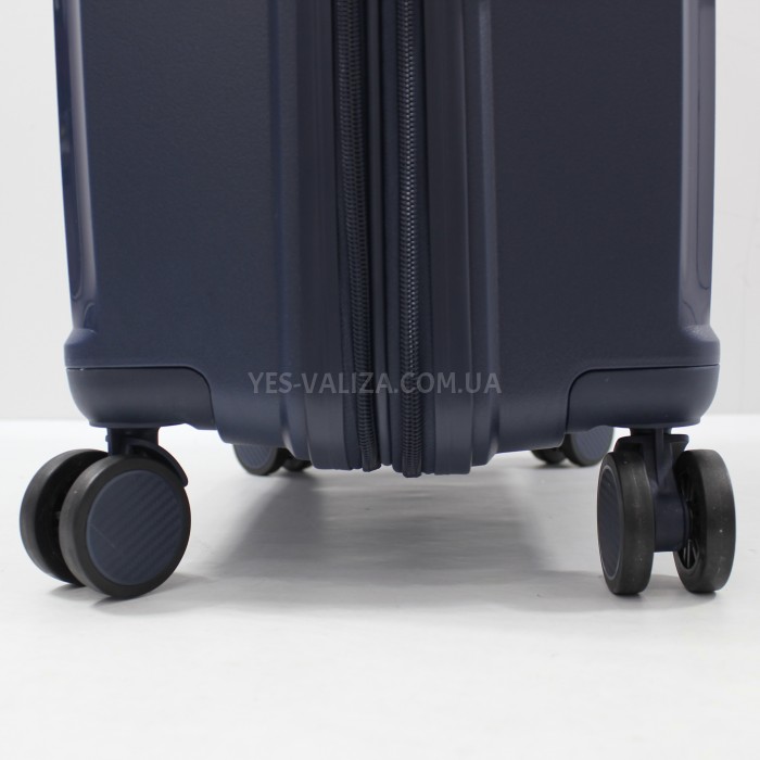 Валіза середня M поліпропілен синя 65х44х27(+5)см/80л/3.4кг/Airtex 280, фото 9