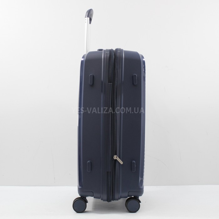 Валіза середня M поліпропілен синя 65х44х27(+5)см/80л/3.4кг/Airtex 280, фото 5