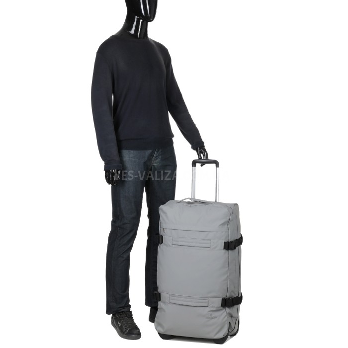 Сумка на колёсах большая L серая 70x40x24/67л/2.6кг/Worldline 853-70, фото 14