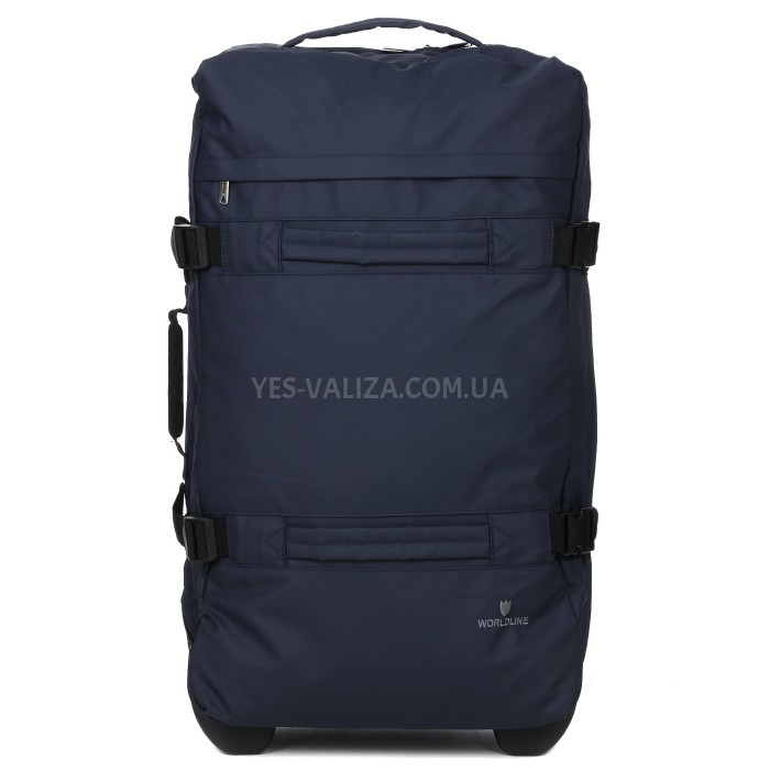 Сумка на колёсах большая L синяя 70x40x24/67л/2.6кг/Worldline 853-70, фото 4