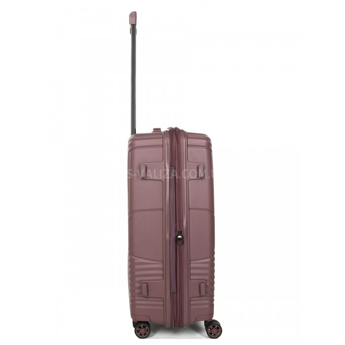 Валіза середня M поліпропілен фіолет 67х46х26(+5)см/77л/4кг/Airtex 639, фото 5