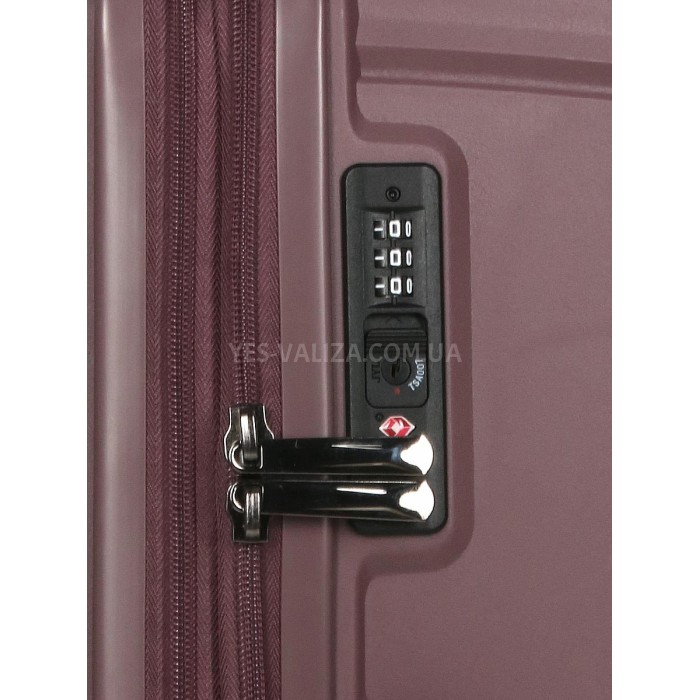 Валіза середня M поліпропілен фіолет 67х46х26(+5)см/77л/4кг/Airtex 639, фото 13
