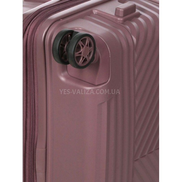 Валіза середня M поліпропілен фіолет 67х46х26(+5)см/77л/4кг/Airtex 639, фото 12