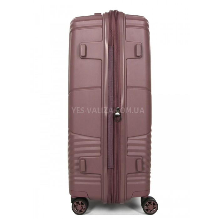 Валіза середня M поліпропілен фіолет 67х46х26(+5)см/77л/4кг/Airtex 639, фото 7