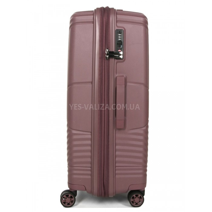 Валіза середня M поліпропілен фіолет 67х46х26(+5)см/77л/4кг/Airtex 639, фото 6