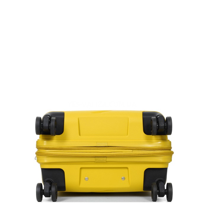 Валіза мала S поліпропілен жовта 55х38х24(+5)см/49л/3кг/Worldline 289, фото 10