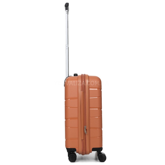 Валіза мала S поліпропілен оранж 55х38х24(+5)см/49л/3кг/Worldline 289, фото 5