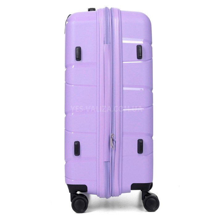 Чемодан средний М полипропилен сирень 65х44х28+5/77л/3.4кгWorldline289, фото 7