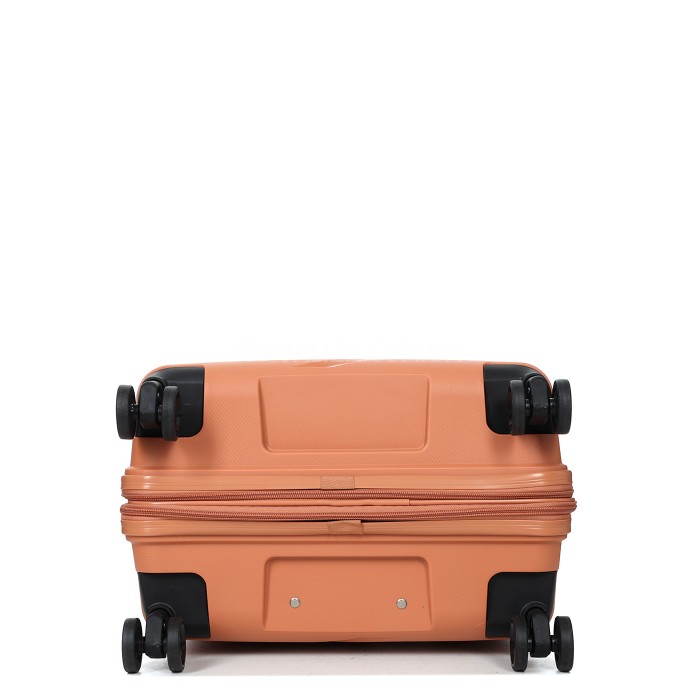 Валіза середня М поліпропілен оранж 65х44х28+5/77л/3.4кг/Worldline 289, фото 10