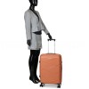 Чемодан средний М полипропилен оранж 65х44х28+5/77л/3.4кг/Worldline289, фото 23