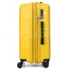 Валіза середня М поліпропілен жовта 65х44х28+5/77л/3.4кг/Worldline 289, фото 15