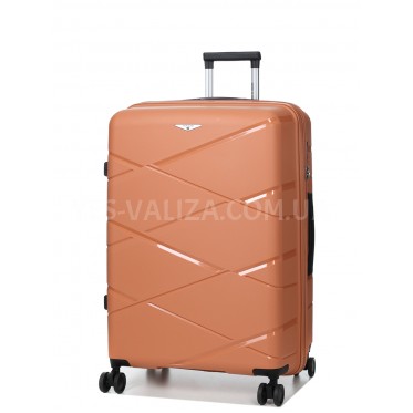 Валіза велика L поліпропілен оранж 75х50х31+5/115л/4.4кг/Worldline 289