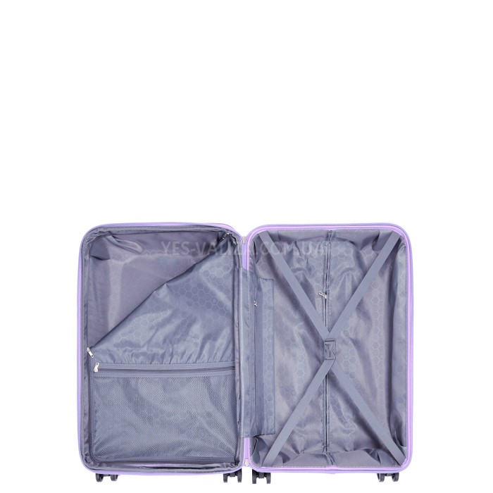 Валіза велика L поліпропілен бузок 75х50х31+5/115л/4.4кг/Worldline 289, фото 11