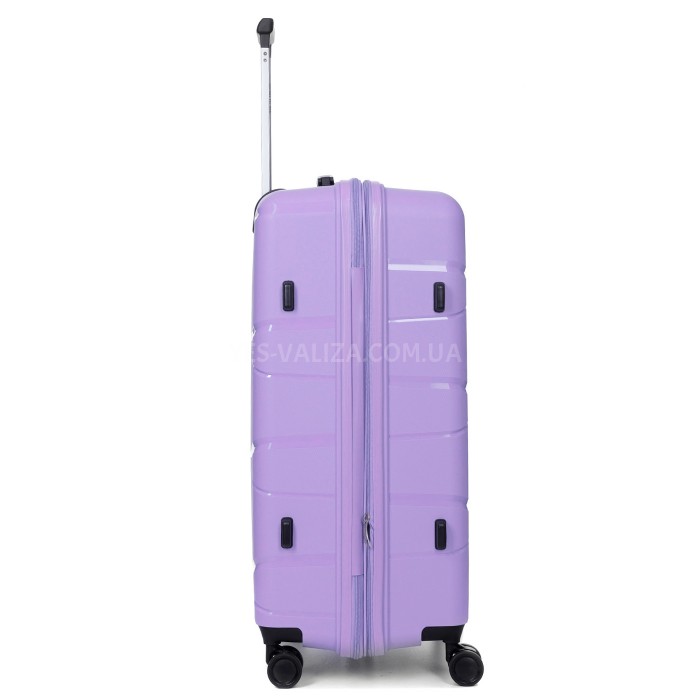 Чемодан большой L полипропилен сирень75х50х31+5/115л/4.4кгWorldline289, фото 4