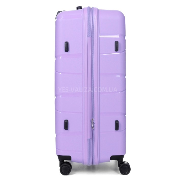 Чемодан большой L полипропилен сирень75х50х31+5/115л/4.4кгWorldline289, фото 5