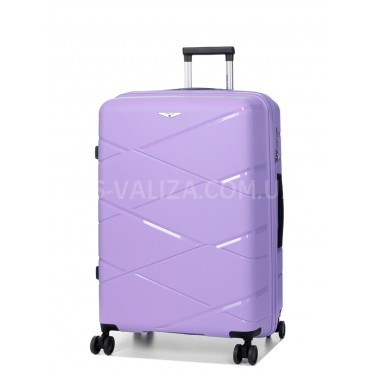 Валіза велика L поліпропілен бузок 75х50х31+5/115л/4.4кг/Worldline 289