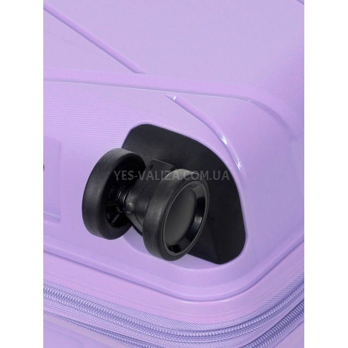 Набор чемоданов Франция (L M S-3шт) полипропилен сирень/Worldline 289, фото 11