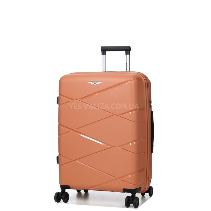 Набір валіз Франція (L M S-3шт) поліпропілен оранж Worldline 289, фото 3
