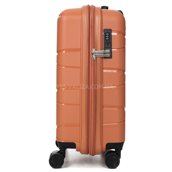 Набор чемоданов Франция (L M S-3шт) полипропилен оранж/Worldline 289, фото 7