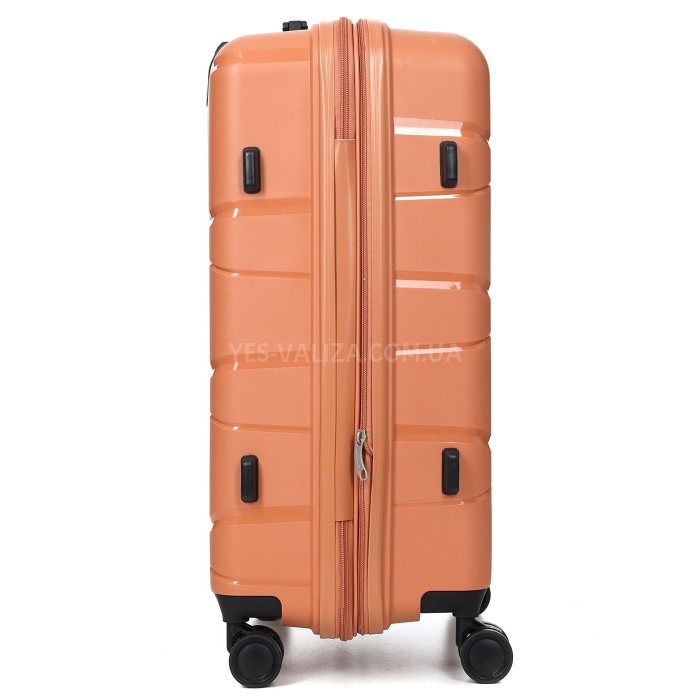 Набір валіз Франція (L M S-3шт) поліпропілен оранж Worldline 289, фото 8