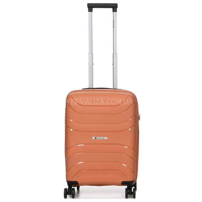 Валіза мала S поліпропілен оранж 54x38x22см/40л/2.6кг/Worldline 288, фото 2