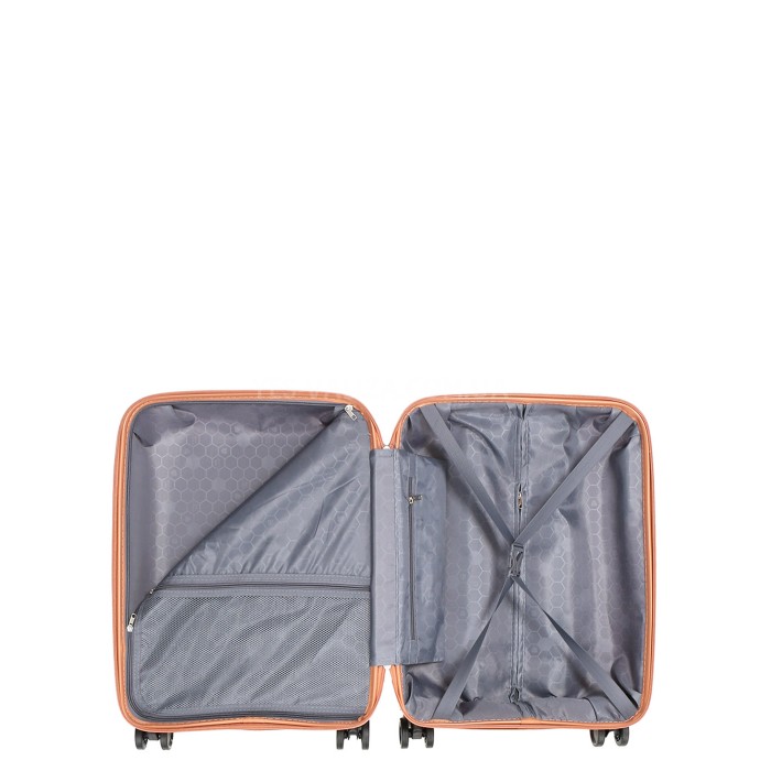 Чемодан малый S полипропилен оранж 54x38x22см/40л/2.6кг/Worldline 288, фото 9