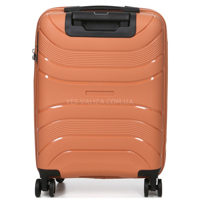 Валіза мала S поліпропілен оранж 54x38x22см/40л/2.6кг/Worldline 288, фото 3