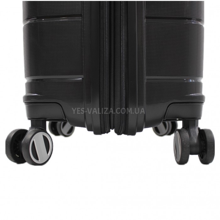 Валіза середня M поліпропілен чорна 67х46х26см/70л/3.5кг/Airtex 232, фото 8