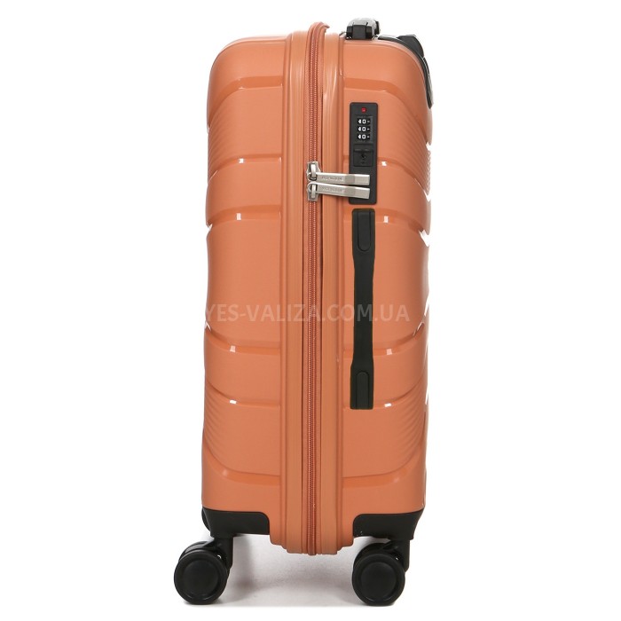 Валіза середня М поліпропілен помаранч 65х43х25/63л/3.1кг/Worldline288, фото 6