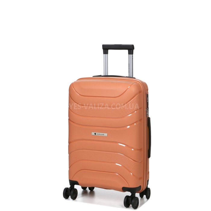 Валіза середня М поліпропілен помаранч 65х43х25/63л/3.1кг/Worldline288, фото 2