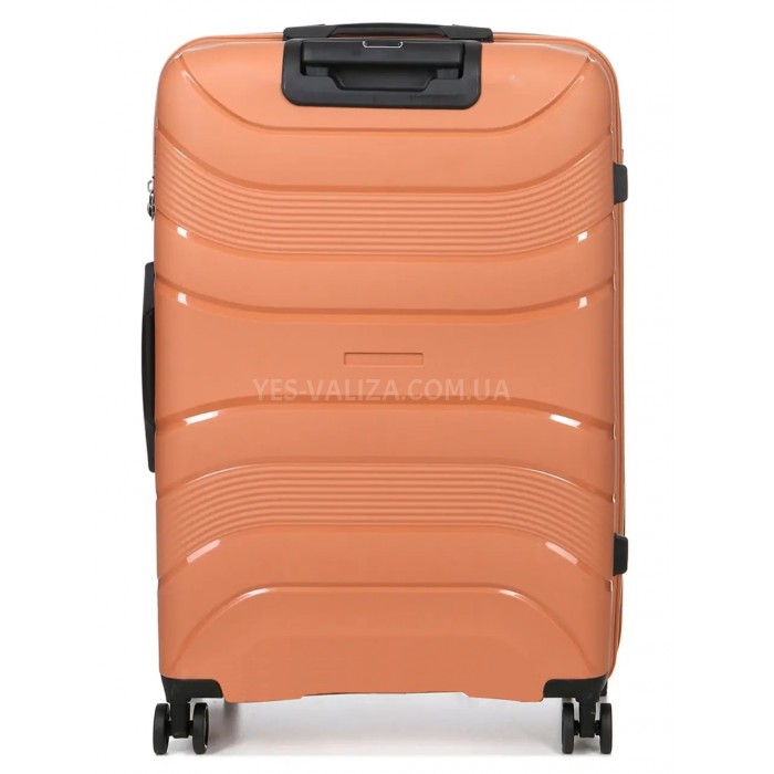 Чемодан большой L полипропилен оранж 74х49х29/95л/3.9кг/Worldline 288, фото 3