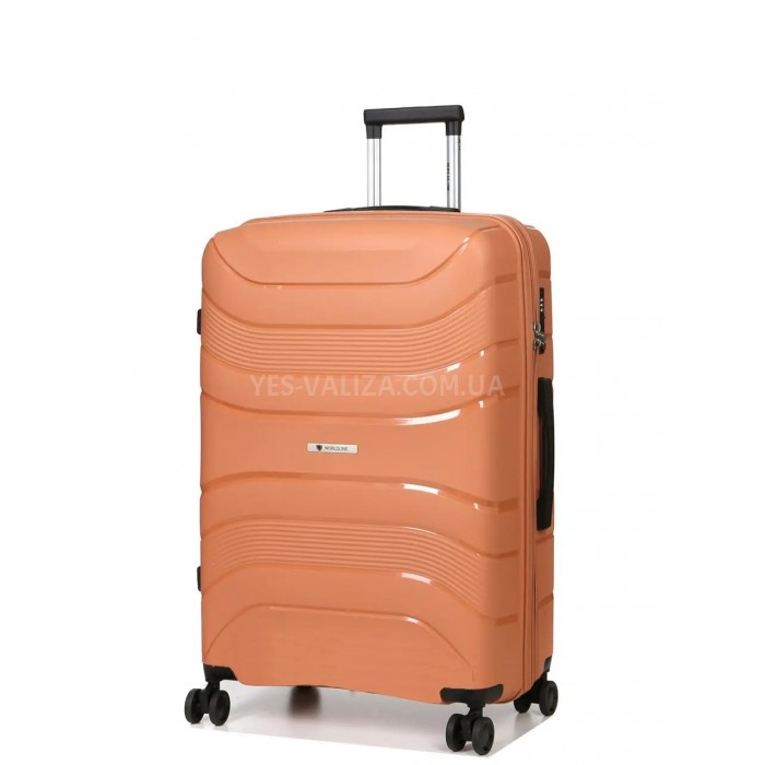 Валіза велика L поліпропілен оранж 74х49х29см/95л/3.9кг/Worldline 288, фото 2