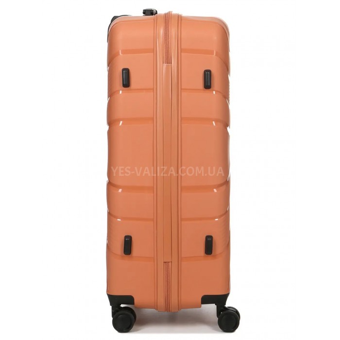 Валіза велика L поліпропілен оранж 74х49х29см/95л/3.9кг/Worldline 288, фото 5