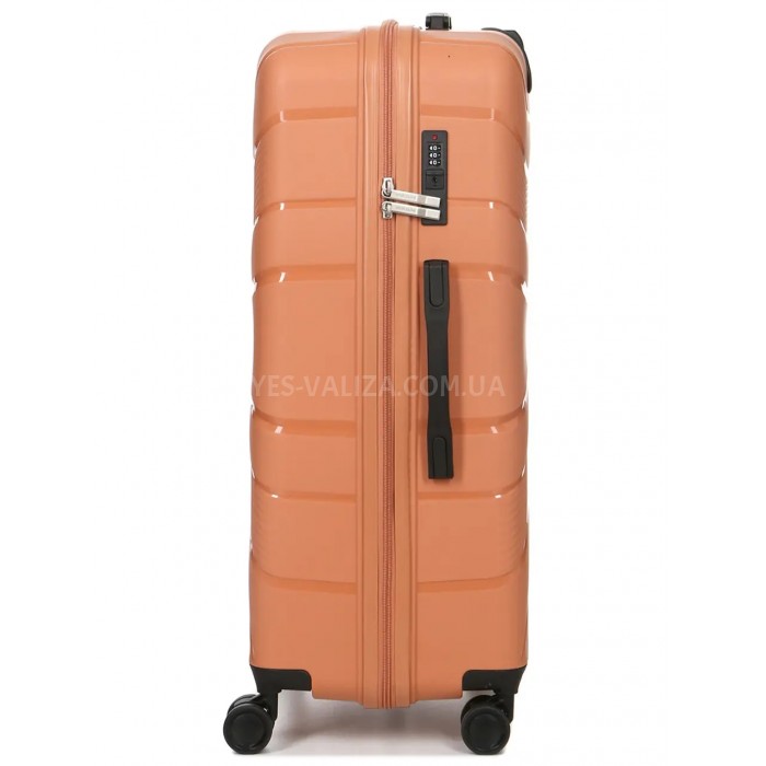 Чемодан большой L полипропилен оранж 74х49х29/95л/3.9кг/Worldline 288, фото 4