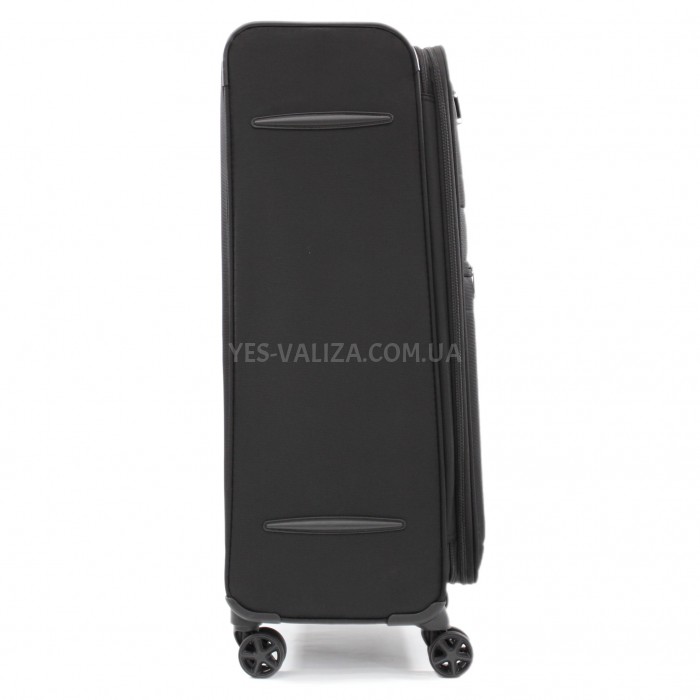 Чемодан большой L ткань чёрный 77х48х31(+5)см/112л/3.8кг/Snowbal 21505, фото 5