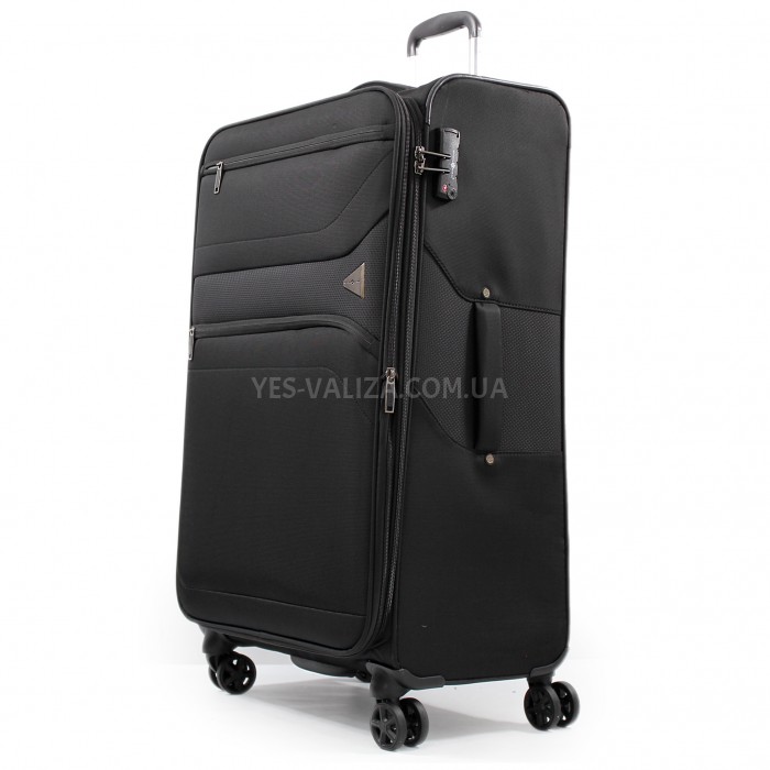Валіза велика L тканина чорна 77х48х31(+5)см/112л/3.8кг/Snowbal 21505, фото 2