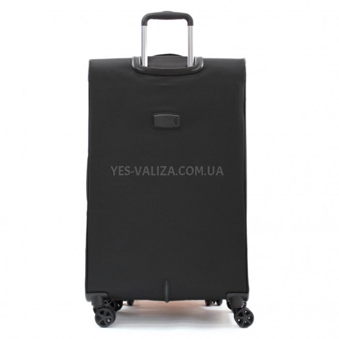 Чемодан большой L ткань чёрный 77х48х31(+5)см/112л/3.8кг/Snowbal 21505, фото 3