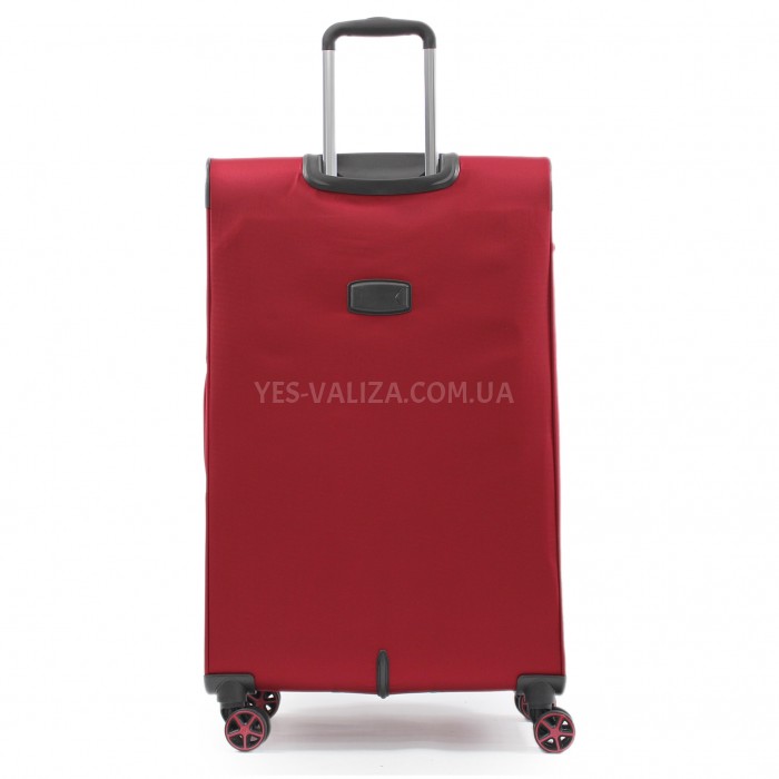 Валіза велика L тканина червона 77х48х31+5см/112л/3.8кг/Snowbal 21505, фото 3