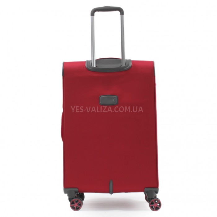 Валіза середня M тканина червона 67х44х25+5см/78л/3.1кг/Snowball 21505, фото 3
