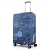 Чехол для чемодана Польша малый S ткань (дайвинг) штампы/Fly 841-20, фото 9