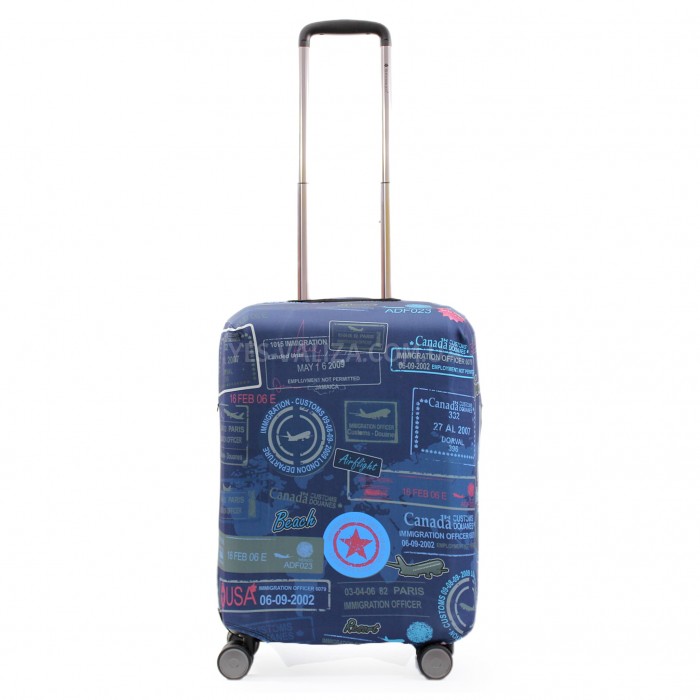 Чохол для валізи Польща малий S (дайвінг) штампи/Fly 841-20, фото 1